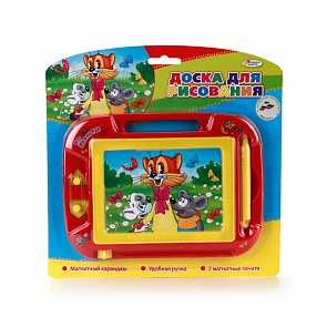 Магнитная доска для рисования «Кот Леопольд», 2 печати (Играем Вместе, HS8006KLsim)